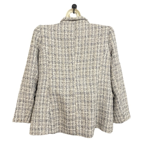 Rachel Zoe tweed oversize blazer style coat - Picture 3 of 8